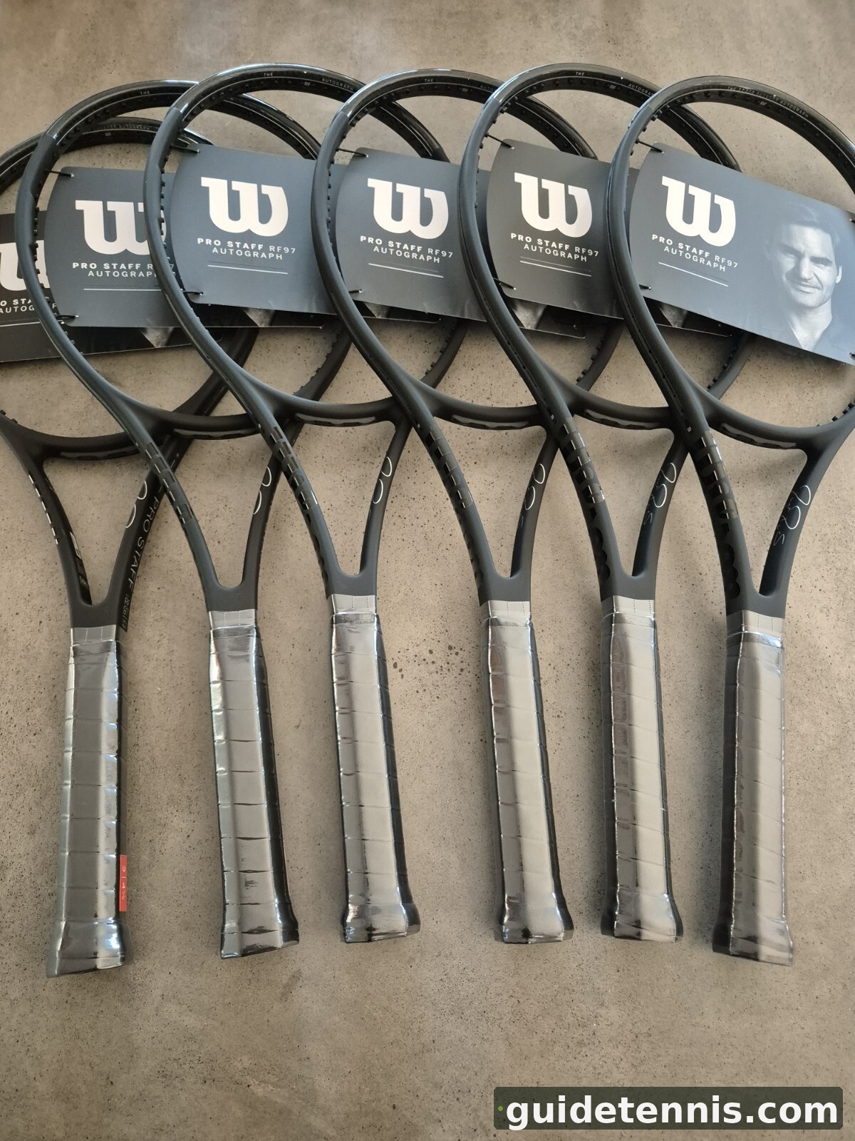 Wilson Pro Staff RF 97 Black Federer Autograph Tennis Racquet