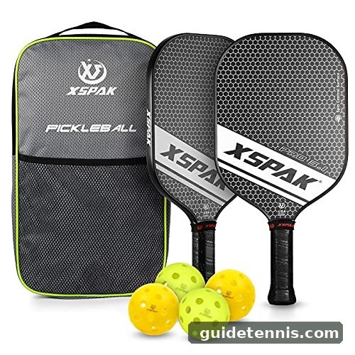 XS XSPAK Graphite Pickleball Paddle Set with Honeycomb Core